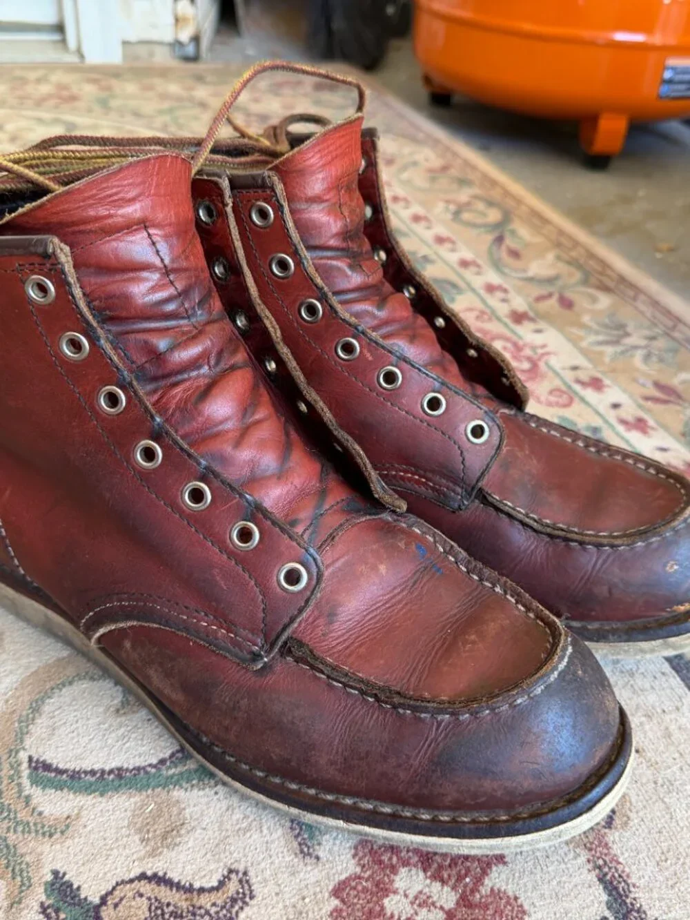 Red Wing Moc Toe Boot 8131 Size 10.5 D 6